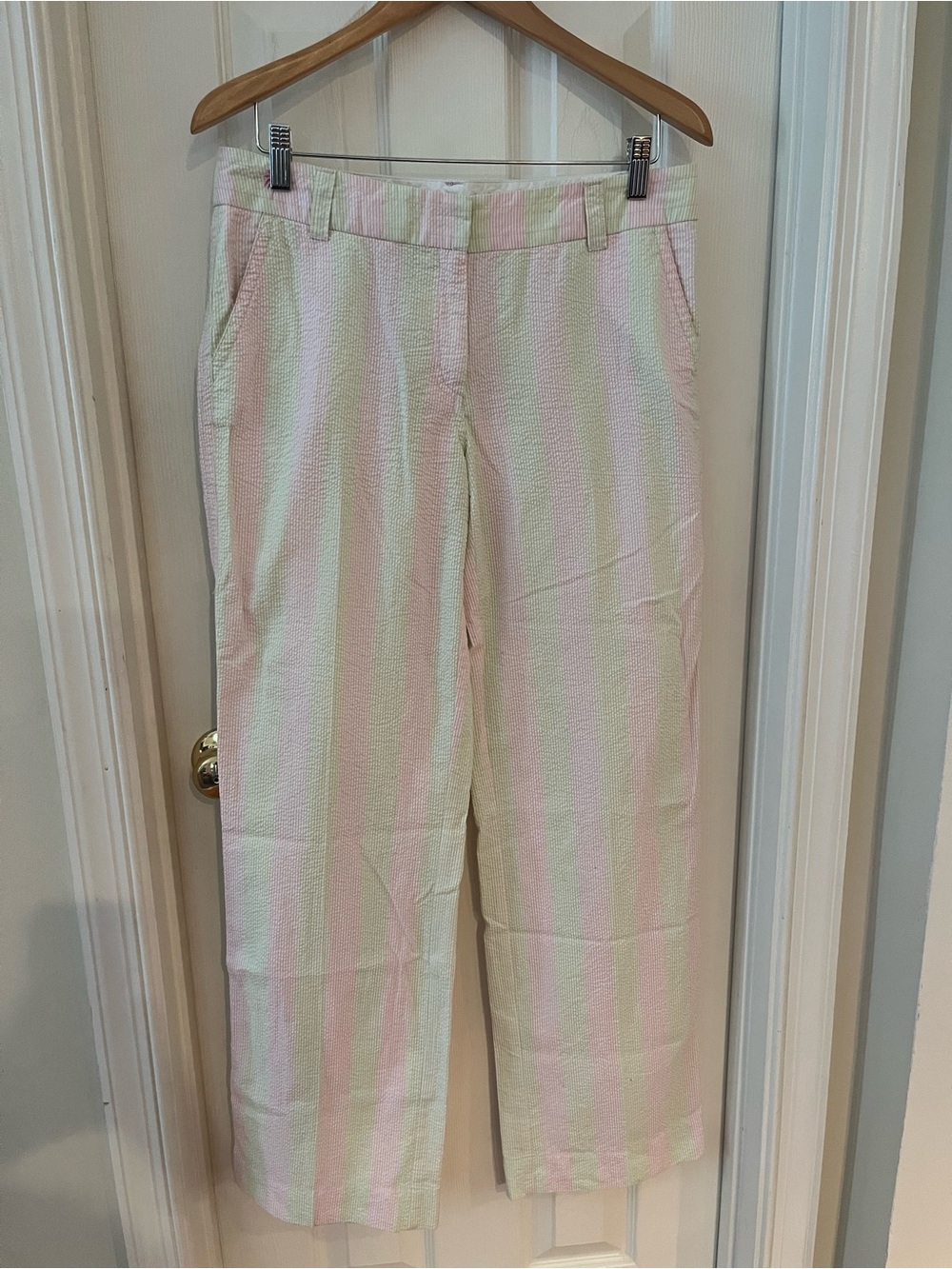 Lilly Pulitzer Pink & Cream Vertical Stripe Straight-Leg Pants